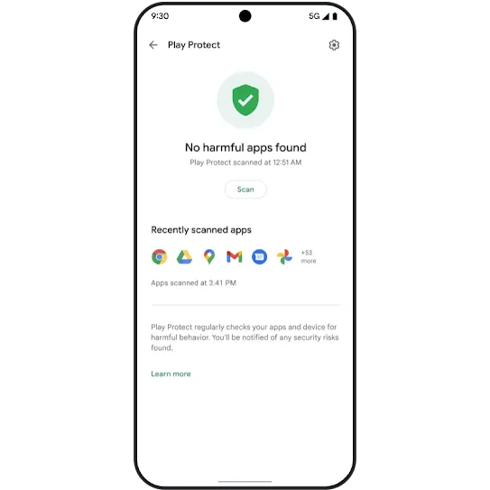 Google Play Protect graphic