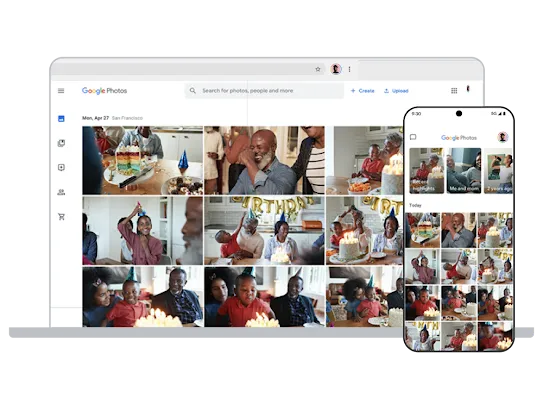 Protect your photos with free of charge storage on Google Photos.