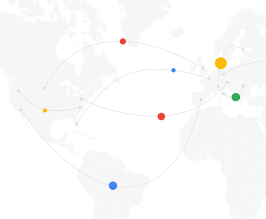 Illustrated graphic of data residency & sovereignty tools within Google Workspace.