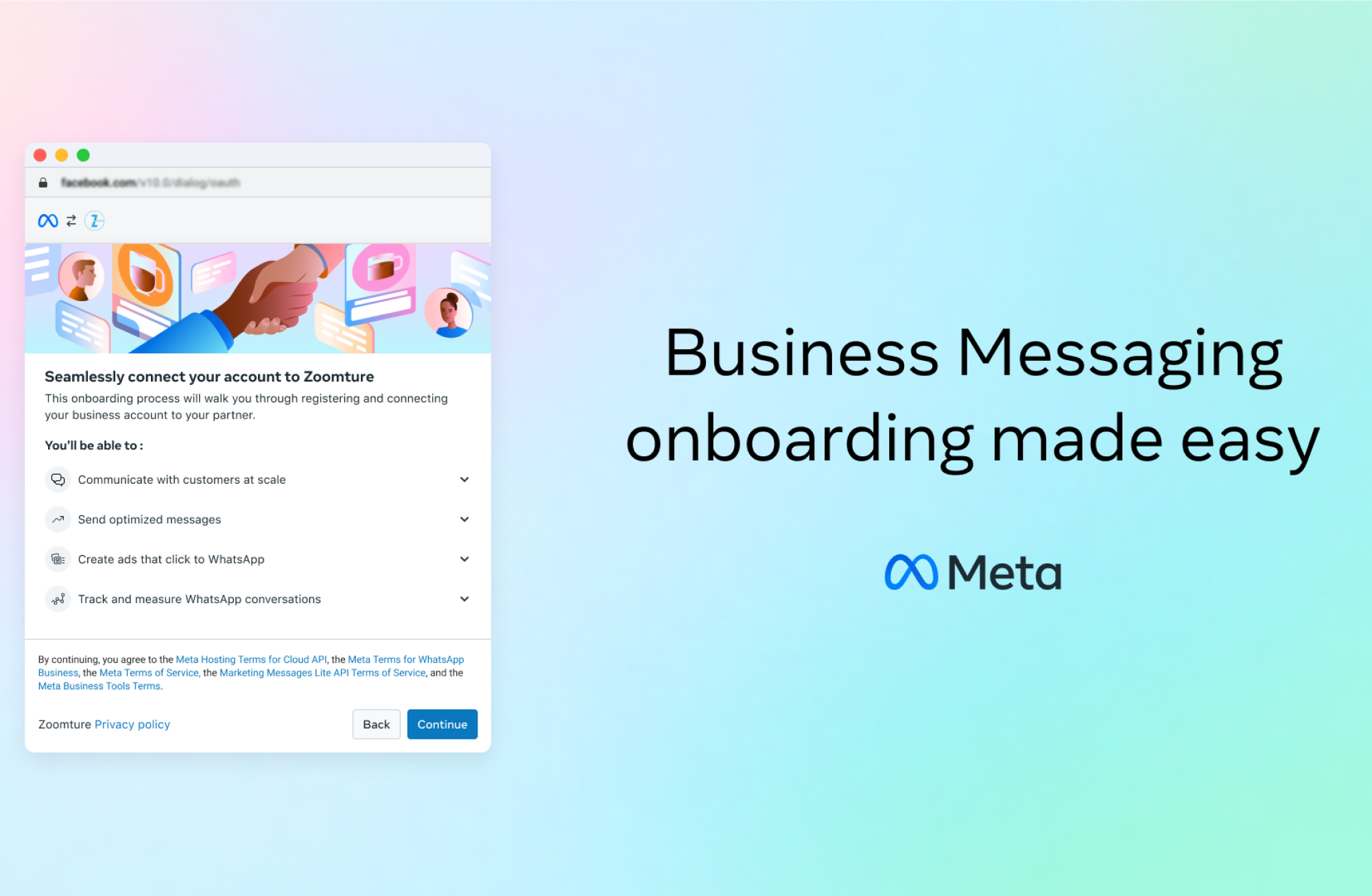 Featured Card Image: Simplify business onboarding with Embedded signup v4